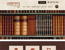 Tablet Screenshot of grimmbindery.com